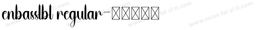 enbasstbt regular字体转换